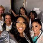 Loni Love Instagram – So sweet for my crew to come support my last comedy show for the week.. Thxs @sheilaedrummer @officiallynnmabry @kennylattimore @iamreginabelle … it was Toga night!!!! #davekozcruise24