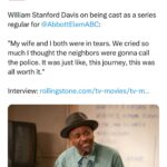 Loni Love Instagram – I want to give a big congratulations to @thewilliamstanforddavis .. after 40 years he became a series regular and now he’s an @naacpimageawards best supporting actor!!!! It was a pleasure to interview him!!! This @quintab @abbottelemabc