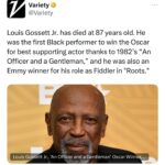 Loni Love Instagram – Lou lived an actor’s  life.. he showed when given the opportunity he could rise to the occasion.. he made his mark in a 60 year career from Broadway to numerous films…He was the second Black man to win an acting Oscar, following Sidney Poitier in 1964. Rest now Mr. Gossett. Condolences to his family and fans. 🙏🏾