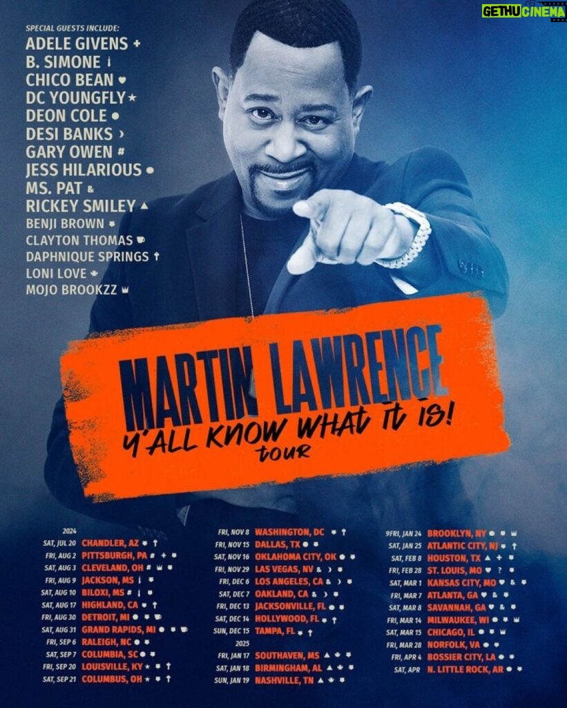 Loni Love Instagram - Honored to be joining @martinlawrence for some shows in 2025!!!