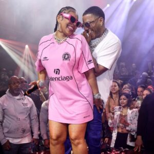 Loni Love Instagram - Congratulations to my boo boos @ashanti and @nelly on their engagement and baby!!!!!! The secret is out!!!!!!!! I’m so happy for them!!!!!!❤️❤️❤️❤️ @essence #auntieloni