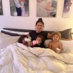 Loren Brovarnik Instagram - One day we’ll get it 📸 💙🩵🩷 #teambrovarnik #mama #3babiesin3years #ima #myworld