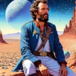 Lorenzo Cherubini Instagram - c’è qualcunooooo? ohhhhh gente del posto!!! il viaggio continua, sto attraversando un tratto di deserto verso ovest, in questo pianeta la stella polare non c’è, mi oriento con la musica. Vi penso vi mando un abbraccio! #cartolinemetafisiche #jovatrip #lorenzo #jova #ciaogente
