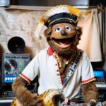 Lorenzo Cherubini Instagram - il viaggio continua e nella tradizione delle metamorfosi a un certo punto sono passato da Sesame Street. Vi salutano Kermit, Miss Piggy e tutti gli altri della banda. Qui si fanno delle grandi jam session, la band è formidabbbbile. Ciao gente! #jovatrip #cartolinemetafisiche #jova #lorenzo 🌹🌴🏃‍♀️🚴⛵️🌸🌎👍💥🏄‍♀️