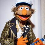 Lorenzo Cherubini Instagram - il viaggio continua e nella tradizione delle metamorfosi a un certo punto sono passato da Sesame Street. Vi salutano Kermit, Miss Piggy e tutti gli altri della banda. Qui si fanno delle grandi jam session, la band è formidabbbbile. Ciao gente! #jovatrip #cartolinemetafisiche #jova #lorenzo 🌹🌴🏃‍♀️🚴⛵️🌸🌎👍💥🏄‍♀️
