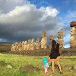 Loreto Aravena Instagram - Hace más de 6 años viajé con mi Ema a la Isla de Pascua, fue de nuestros primeros viajes solitas 🥰(aunque unas semanas después se nos sumó mi mamá, igual que ahora) Ahí supe que mi nena sería la mejor partner para viajar, aperreada, conversadora, enérgica y simpática, que más se puede pedir! #LoveEma #rapanui🗿