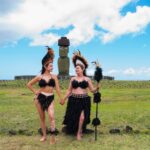 Loreto Aravena Instagram - Madre e hija en libertad! Sesión de fotos por @arohanui_rapanui y @haumakanuipakarati Amo verte feliz @hildadelourdessot #rapanui🗿 #isladepascua #easterisland