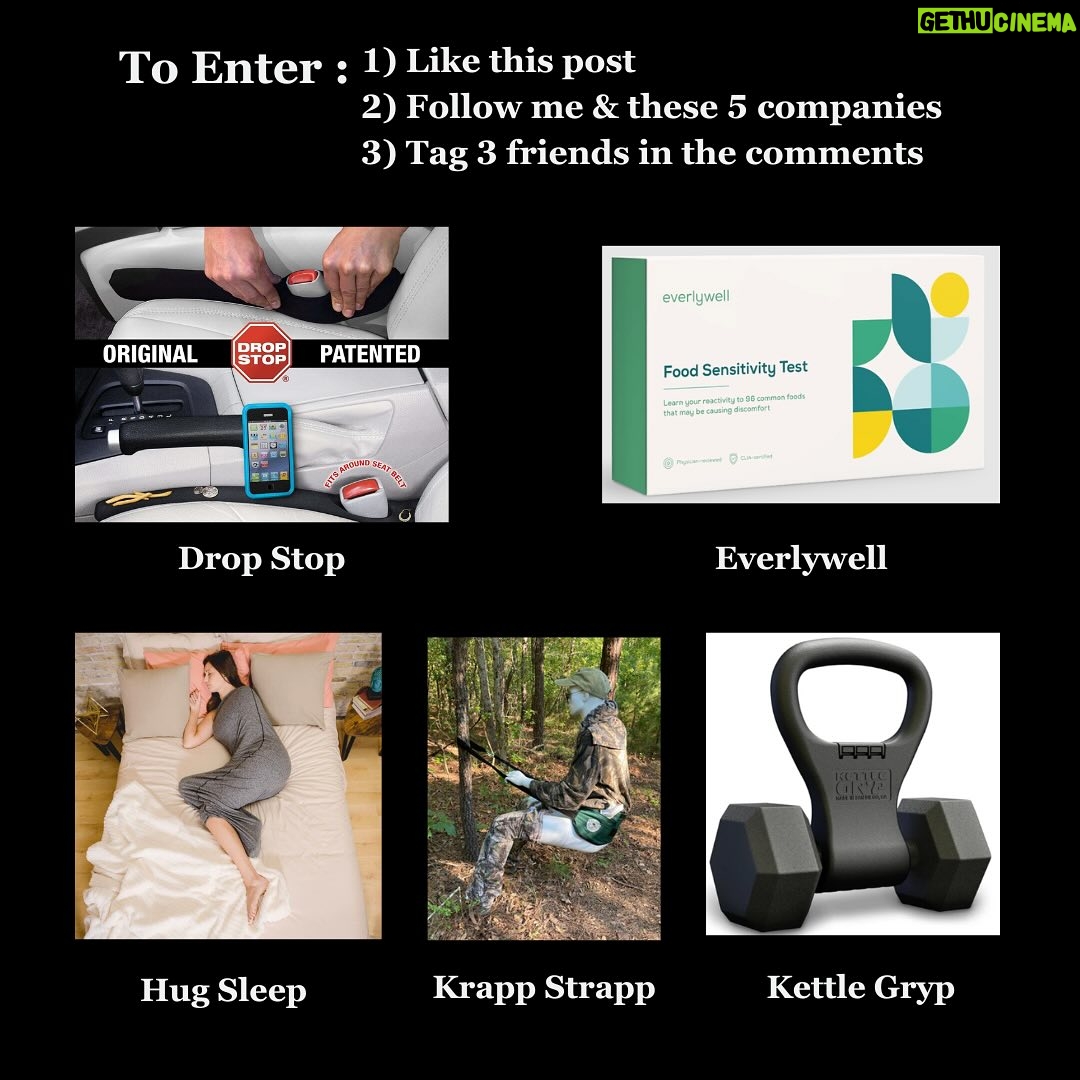 Lori Greiner Instagram - Huge Huge Shark Tank giveaway – There will be 3 winners who will each be getting all of these Fabulous prizes!! To enter: 1️⃣ LIKE this Post 2️⃣ FOLLOW @lorigreinershark , @thedropstop , @everlywell , @hug_sleep , @kettlegryp & @airbossmotiondecoys 3️⃣ TAG 3 Friends in the comments ✨BONUS Entry: SHARE this post to your stories 3 Winners will each get ALL of the following: Drop Stop – Car Wedge prevents keys, phones, change, makeup & more from falling down the car seat gap!: *2 sets of Drop Stops Everlywell – Innovative at-home Health Testing: * The Everlywell Food Sensitivity Test Hug Sleep – Helping you to a better nights sleep!: * Hug Sleep Pod Move Krapp Strapp – Helps you do #2 outdoors!: * 2 Krapp Strapps & 2 Tethers Kettle Gryp – Turn any dumbbell into a kettlebell: *Black Kettle Gryp The Winners will be announced next week - Good Luck!! #Giveaway #SharkTank #HolidayCheer #Gifts *Giveaway open to US residents only GIVEAWAY CLOSED
