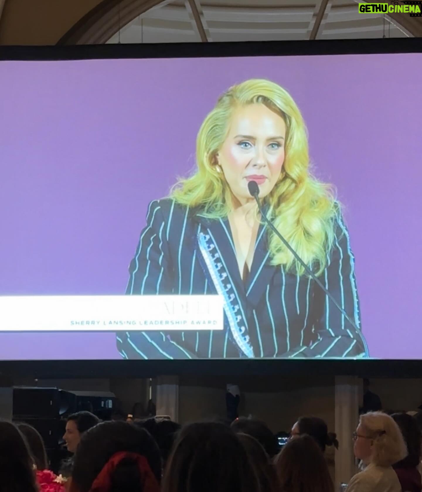 Lori Greiner Instagram - The Women in Entertainment Breakfast is always such an inspiring event! A room full of incredible women (and some men) blazing trails & lifting each other up. The honorees Adele and Kerry Washington and speakers were all wonderful! The Scholarship and mentorship program also so uplifting for underprivileged women. I have been grateful that I could provide 4 year scholarships to 4 different young women through this program and so many women in entertainment have given so much time and one on one help to their mentee’s through this program as well. It is so wonderful to see lives changed. 💕