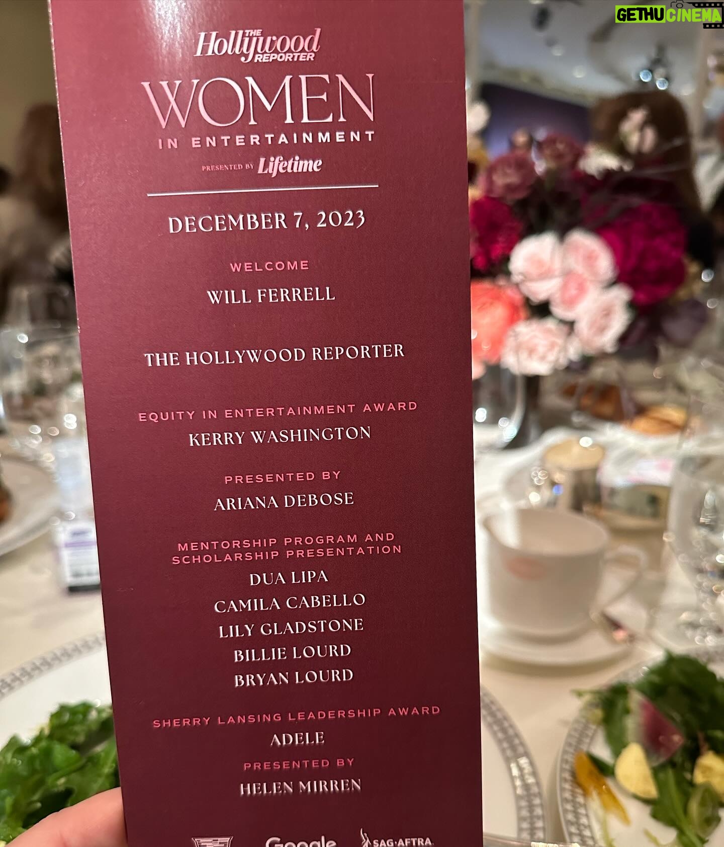 Lori Greiner Instagram - The Women in Entertainment Breakfast is always such an inspiring event! A room full of incredible women (and some men) blazing trails & lifting each other up. The honorees Adele and Kerry Washington and speakers were all wonderful! The Scholarship and mentorship program also so uplifting for underprivileged women. I have been grateful that I could provide 4 year scholarships to 4 different young women through this program and so many women in entertainment have given so much time and one on one help to their mentee’s through this program as well. It is so wonderful to see lives changed. 💕