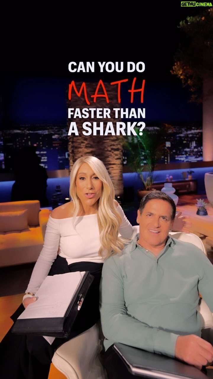 Lori Greiner Instagram - Can you do math faster than a Shark? Drop a 🏆 below if you beat @mcuban ! 🤣 #SharkTank