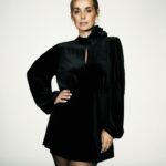 Louise Redknapp Instagram - The perfect LBD for party season 🖤 Dress: @peacocks_fashion *AD