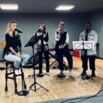 Louise Redknapp Instagram – So much fun in rehearsals earlier this week for an acoustic Christmas set 🎶🎤🤍 love a bit Beyonce xxx