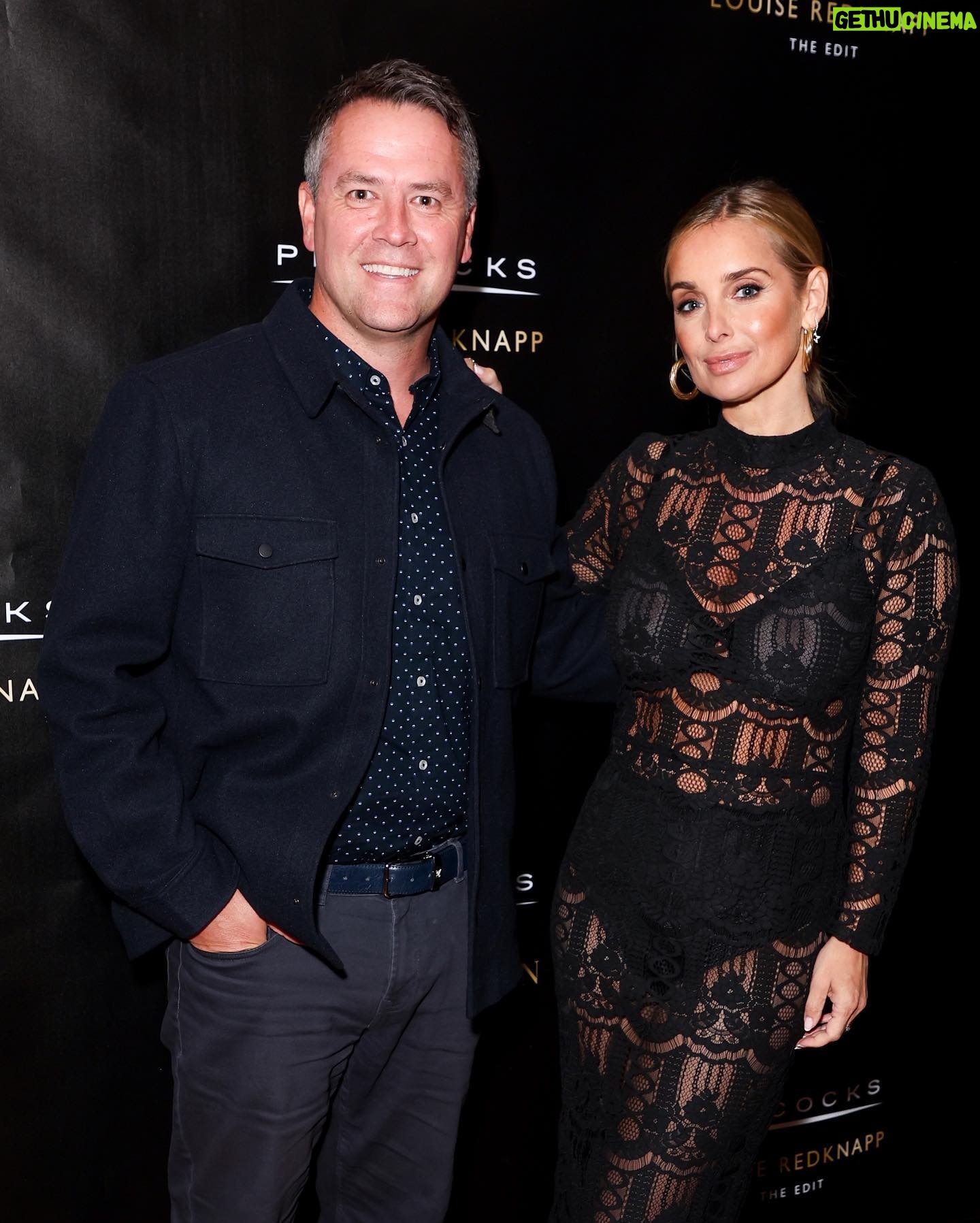 Louise Redknapp Instagram - Such a fab launch for my new Christmas Edit with @peacocks_fashion in London… including a little acoustic set 🖤🎤🎶! Thanks to everyone for coming down, thanks to the fantastic team at Peacocks and my band and girls for such a fun night xxx Dress: @peacocks_fashion