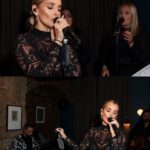 Louise Redknapp Instagram – Such a fab launch for my new Christmas Edit with @peacocks_fashion in London… including a little acoustic set 🖤🎤🎶!

Thanks to everyone for coming down, thanks to the fantastic team at Peacocks and my band and girls for such a fun night xxx 

Dress: @peacocks_fashion