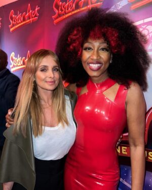 Louise Redknapp Instagram - She’s Fabulous, Baby! 💫 @beverleyknight ❤️

I adore seeing this superstar shine! Bev and the entire cast were absolutely incredible in @sisteractsocial last night at the Dominion Theatre! Loved seeing the show again and love all the music and songs in this production, such a feel good show make sure you all go and see it xxx