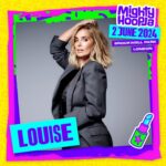 Louise Redknapp Instagram – Baby I’m back… 🎤🎶🎉❤️🌈 
I can’t wait to return to Brockwell Park next Summer and join in more @mightyhoopla fun 🫶🏻 see you all on Sunday 2nd June – Tickets on sale now xxx