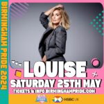 Louise Redknapp Instagram - I’m so excited to be back in Birmingham for @birminghampridefestival this year! 🌈 🎤 I can’t wait to see you all on Saturday 25th May! It’s going to be fun! ❤️ Tickets available now, link in stories xxx