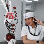 Louise delos Reyes Instagram - 𝓒𝓱𝓮𝓻𝓻𝔂 𝓑𝓸𝓶𝓫 🍒 Intermediate Sugar Display MConducted by: Chef @verge_iral Assisted by: Chef @gianaguirre and Chef @tin10_car @apca_philippines #APCA #APCAPH #SugarDisplay #PastryStudent