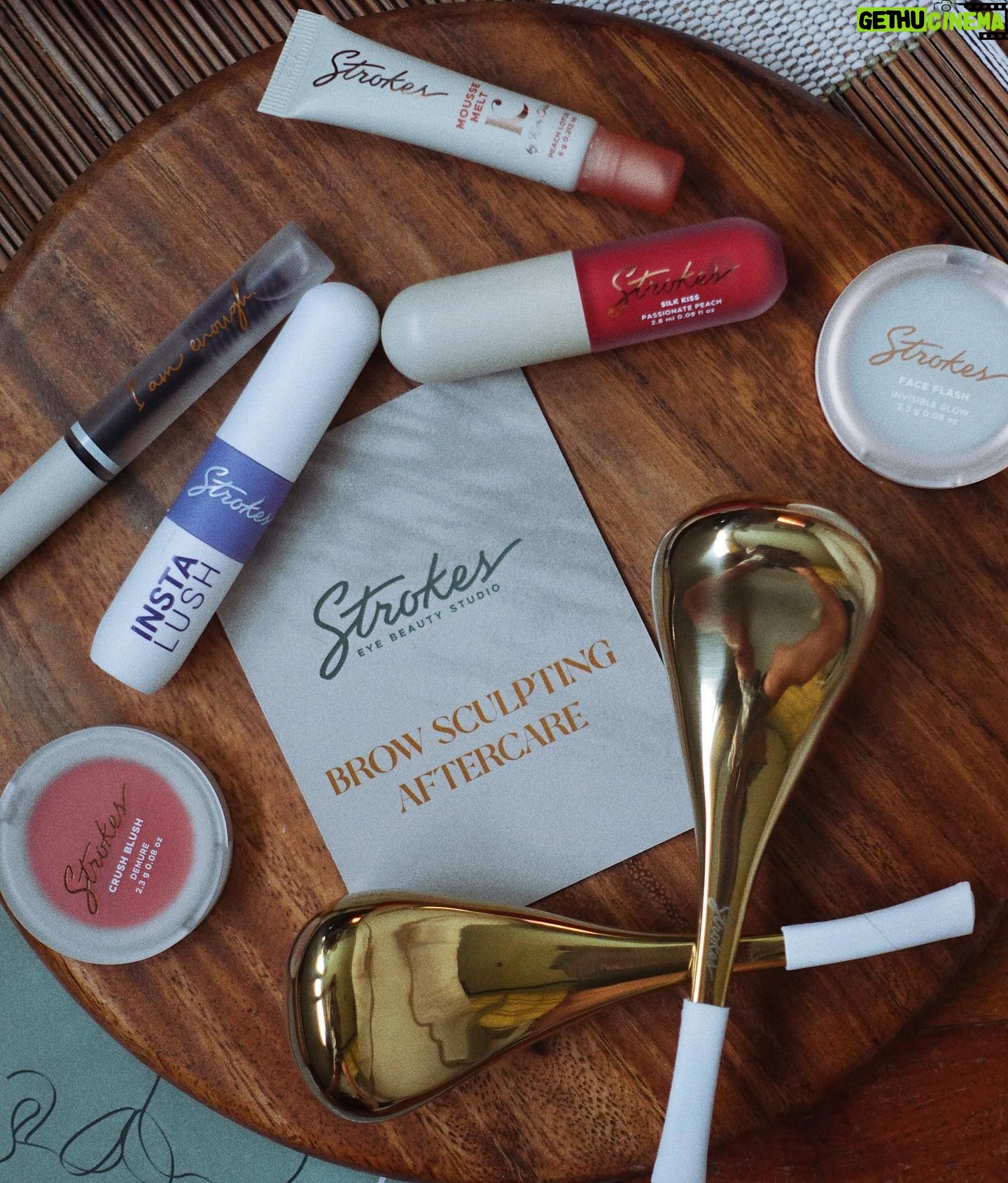 Louise delos Reyes Instagram - beauty stash from @strokesbeautylab ❤️