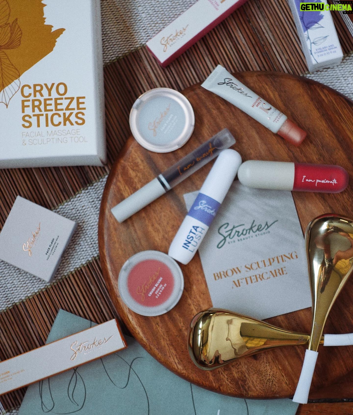 Louise delos Reyes Instagram - beauty stash from @strokesbeautylab ❤️