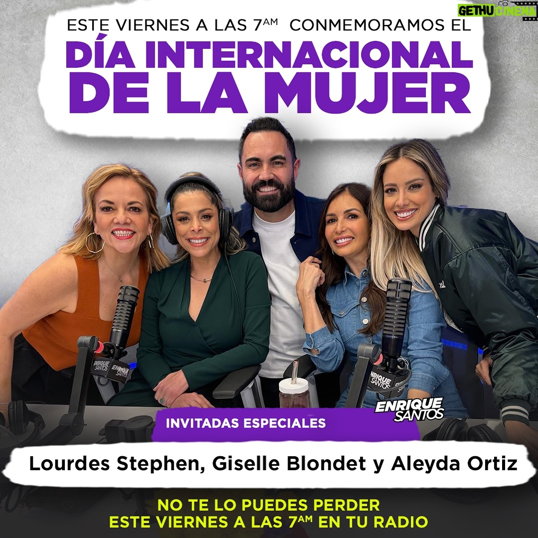 Lourdes Stephen Instagram - 🌹🌻“¡Feliz Día Internacional de la Mujer a todas las increíbles mujeres ahí fuera! 💖💪. Desde hoy lo celebramos con estas #increibles féminas: @lourdesstephen, @giselleblondet, @aleydaortiz y nuestra querida @ginaulmos 😍: mujeres fuertes, talentosas y sensibles 🤗. No te pierdas la entrevista este #viernes #8deMarzo a las 7 AM por tu #radio 😊. 🥳🍾¡Sintonízanos para también reconocer tus logros, resistencia y protagonismo cada día! 🎉💕 #DíaInternacionalDeLaMujer #EmpoderamientoDeLaMujer #PoderDeLaMujer #IgualdadParaTodos 💪🏽👩💼👩🎓👩💻”