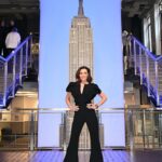 Luann de Lesseps Instagram - I’m in an Empire State of mind! Thanks for having me, @empirestatebldg 😘🗽🍎🏙️ 📸 @royrochlin @gettyimages 💄 💇‍♀️ @mayamichelle9 👗 @jovanifashions