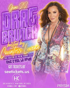 Luann de Lesseps Instagram - Chic c’est le PRIDE! The Countess will be hosting drag brunch  in Hell’s Kitchen during pride month! Grab tickets at seetickets.us/luannbrunch