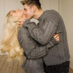Lucie Donlan Instagram - Happy international Boyfriend day 🤍 - Your my Husband to be, my best friend, my everything… I am so lucky to have you in my life. I love you @lukemabbott 💍 • • Photo by : @gavinglave Style : @ellisransonx MUA & hair : @iamjamesjohnson / @georgiemakeup1