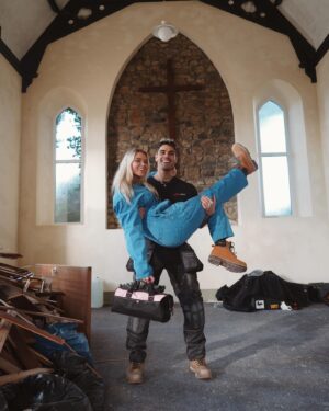 Lucie Donlan Instagram - Let’s start renovating @the_cornish_chapel 🔨