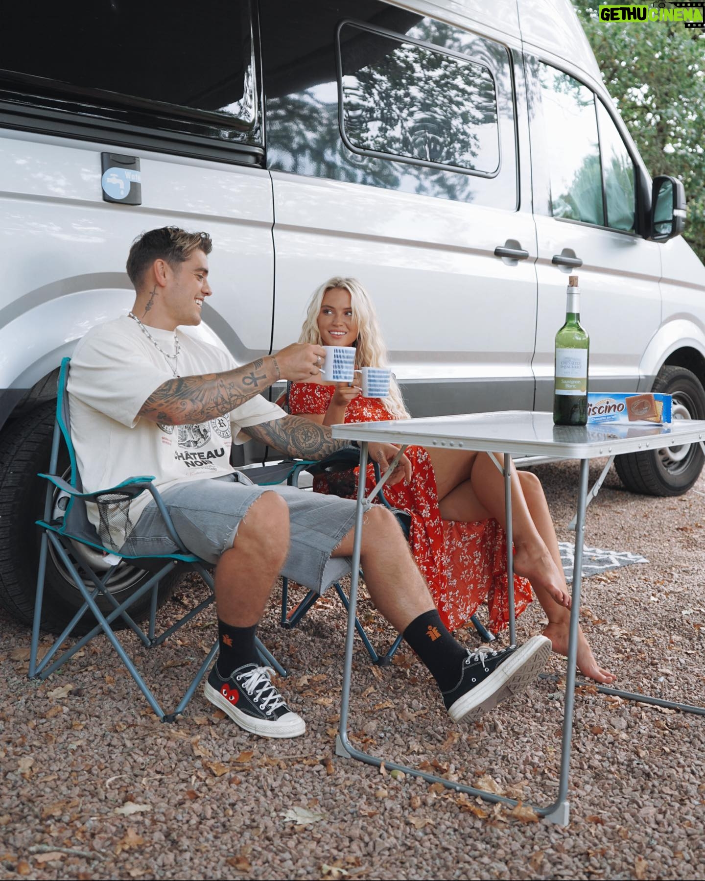 Lucie Donlan Instagram - Little photo dump from life on the road in France at the moment..🚐🇫🇷🏕 This is a trip that’s been on my bucket list for many years, I’ve always dreamed of travelling around france in a van with the love of my life…✨💫 …More adventures to come. @thrifty_travellerz ✈️ 🌎