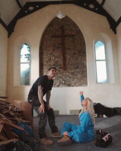 Lucie Donlan Instagram - Let’s start renovating @the_cornish_chapel 🔨