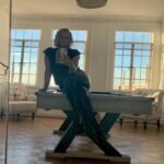 Lucy Davis Instagram - And what, may I ask, is a pool table for if not to take selfies on just before you go out for drinks? Honestly🙄 #imrubbishatpoolthough
