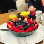 Lucy Davis Instagram – Breakfast scene in #thevillainsofvalleyview – why I love doing them! 🍓