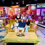 Lucy Davis Instagram - This was a magical day. Taking my uk friends on the @wbtourhollywood Even though I’ve been doing this job for 30 years I still am in awe of it and how everything is made. Thanku so much to @bigk1701 for being our delightful guide for the day, and to @wbtourhollywood for arranging it and letting us come. PICTURES: 1. Does it need describing?! The @friends opening title sequence sofa and fountain 2. Inside the exact replica of #centralperk 3. #centralperk cafe with @itsmeritavolk 4. #harrypotter all the letters arrive 5. Harry Potter #thecupboardunderthestairs 6. Swinging the #wonderwoman1984 lasso 7. Um… I’ve forgotten the name of this one… 8. Forced perspective table used in #thehobbit 9. One of the outdoor cabins used for many different shows. One being the cabin in #dexter where #jamesdoakes is held prisoner and is killed 10. Our wonderful guide @bigk1701 #wbtourhollywood #friendstvshow #friendsfountain #sightseeingtour #touristlife