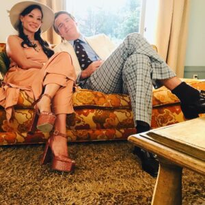 Lucy Liu Instagram - For those who haven’t yet met Simone and Karl (BTS here with my WERK husband #jackdavenport), #WhyWomenKill premieres September in the UK @alibichannel @viaCBSGlobalDst. Season 1 also available now on DVD in the USA!