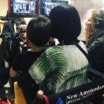 Lucy Liu Instagram – So lucky when your wee-one visits you on a Sunday at work #newamsterdam #damfam