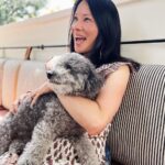 Lucy Liu Instagram – Meeting my namesake Watson!! I think the dog wins w the cuteness factor 😉