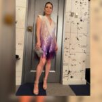 Lucy Liu Instagram - Hanging out with my pal @jimmyfallon tonight at the @fallontonight chatting about all things @shazammovie . See you there! 💄: @kristoferbuckle 💇🏻‍♀️: @_marcosantini1 👗: @bachmai 👠: @santoniofficial 👛: @_serpui 💎: @kavantsharart Styled by: @sarahslutsky