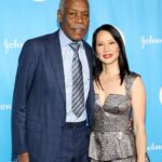 Lucy Liu Instagram - I’ve been a @unicefusa ambassador for almost 2 decades! What a thrill to celebrate their 75th last night and to have met one of my absolute hero’s Danny Glover!!! 🥰 Thank you to these gorgeous designers for making me so fancy tonight! 🙏 Dress: @naeemkhan Shoe: @jimmychoo Jewelry: @cicada_jewelry @ananyafinejewelry