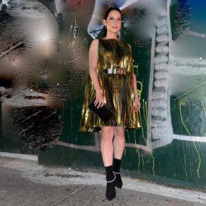 Lucy Liu Instagram - 👗: christopherkane 👠: jimmychoo 💍: @anitakojewelry @mateonewyork 👛: @ferragamo @rebeccarestrepo @_marcosantini1 @sarahslutsky