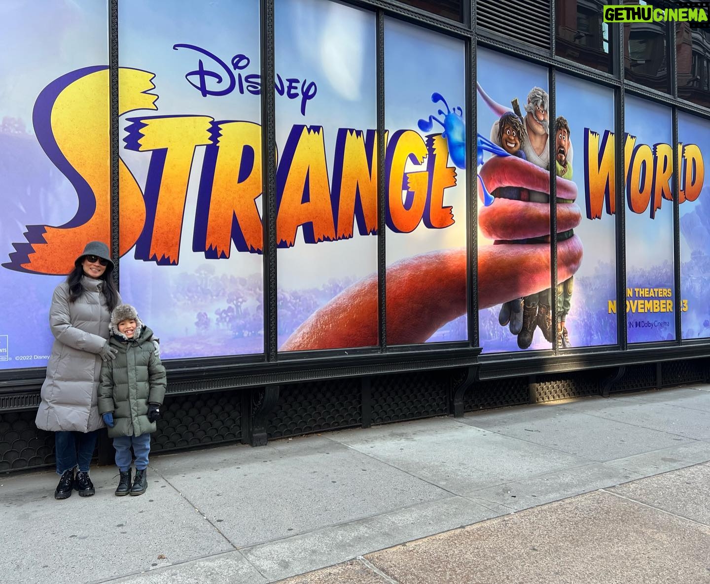 Lucy Liu Instagram - Our family is heading to the theater today!!🥰Congratulations to the entire @strangeworld team of fabulous creatives who worked YEARS to make this happen!