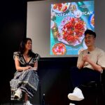 Lucy Liu Instagram – Look who landed on my chopsticks! Could have spent many more hours, days…chatting with @ericjoonho 🥢💛

📸 @jarednkaplan