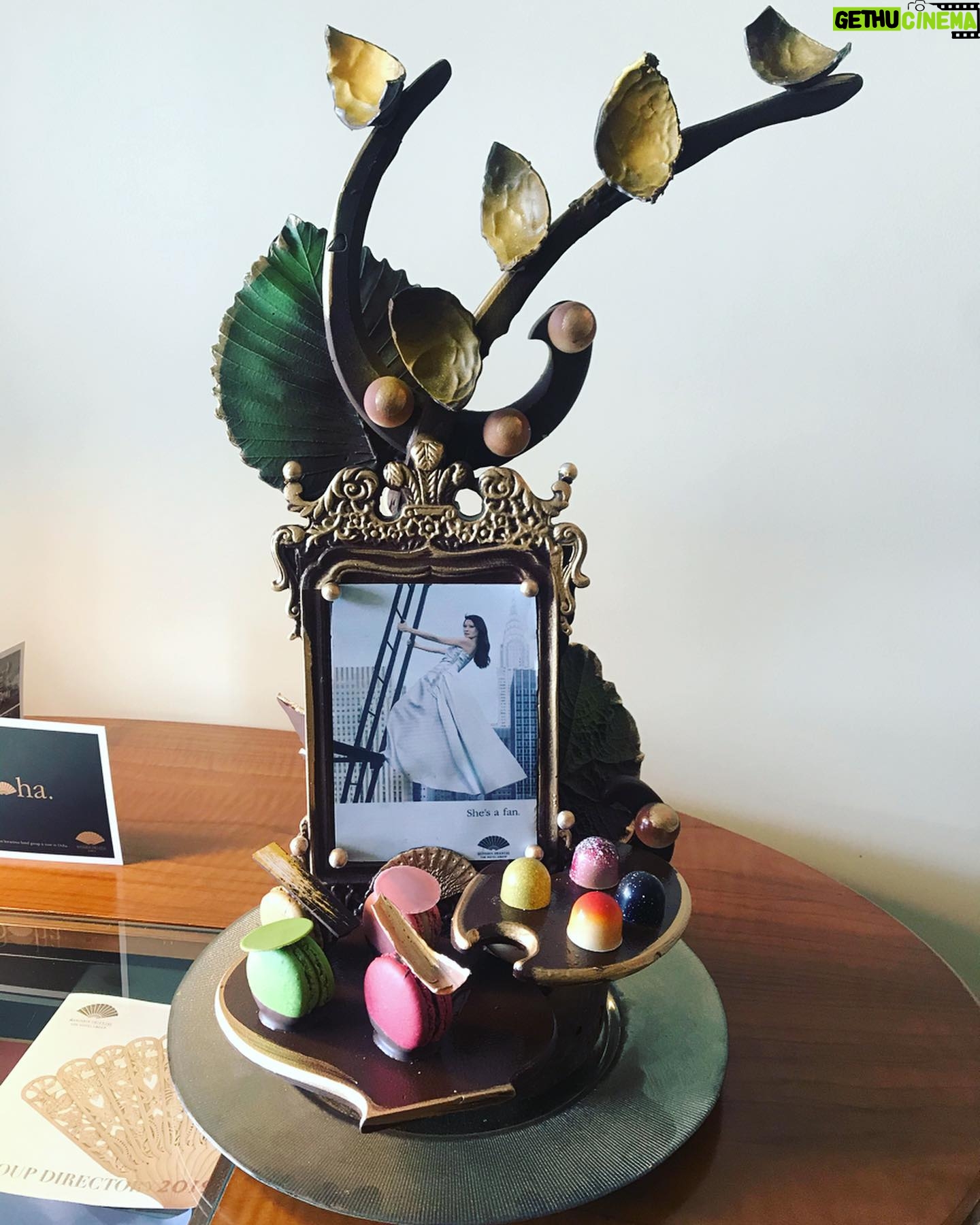 Lucy Liu Instagram - Personalized fully edible chocolate art in my hotel room WOW!