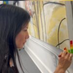 Lucy Liu Instagram – Sharing this art show with my son has been the highlight of my year! I love how kids see everything from every perspective. He has opened my world up sooooo much – Grateful to be a mom and to be reminded of how it is to be a kid again 🤗🥰🌈 @ny_studioschool up thru April 16th