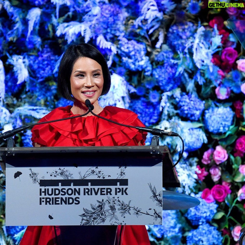Lucy Liu Instagram - Tremendous privilege to be honored alongside @mikebloomberg & @davidchang tonight @hudsonriverpark So much love to #aidanquinn for being such a dear friend and introducing me ❤️ #hrpkgala