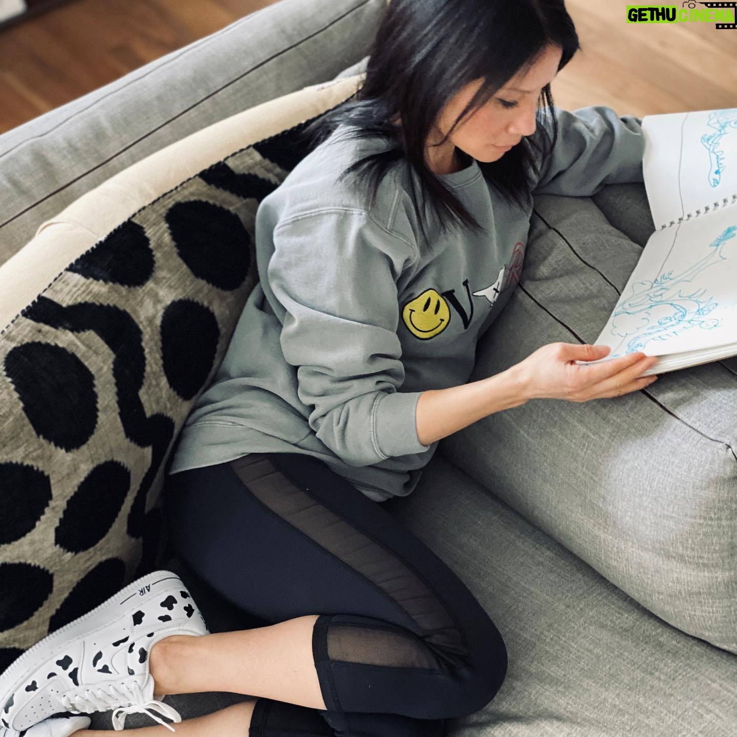 Lucy Liu - 73.1K Likes - Comfort style Congrats @jasperjohnsonweinberg on your new line @overtstreetwear. Designing at 13!