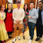 Lucy Liu Instagram - Celebrating @ericjoonho ‘s book “Korean American”. Artist, writer, pioneer! Surrounded by friends and gorgeously hosted by @lee_minjin