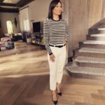 Lucy Liu Instagram – Today’s look – French classic  @lagencefashion @schutz @bella_freud ❤️ @_leeharris_