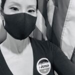 Lucy Liu Instagram - Voted early today - Remember that you count and declare yourself by Voting!! DO IT!Thanks @boenyc for all your help - making it easy, efficient and fast!